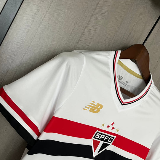 Camisa São Paulo Home 25/26 Torcedor New Balance Feminina - Branca