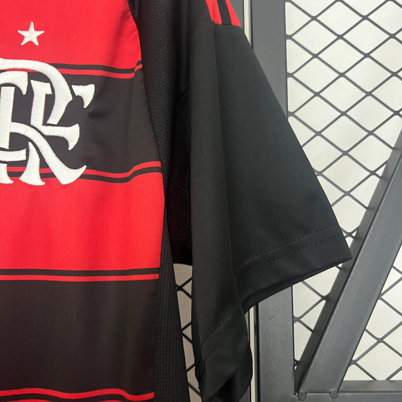 Camisa Flamengo Home 25/26 s/n° Torcedor Adidas Masculina - Vermelha e Preta