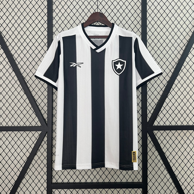 Camisa Botafogo Home 24/25 s/n° Torcedor Reebok Masculina - Branca e Preta