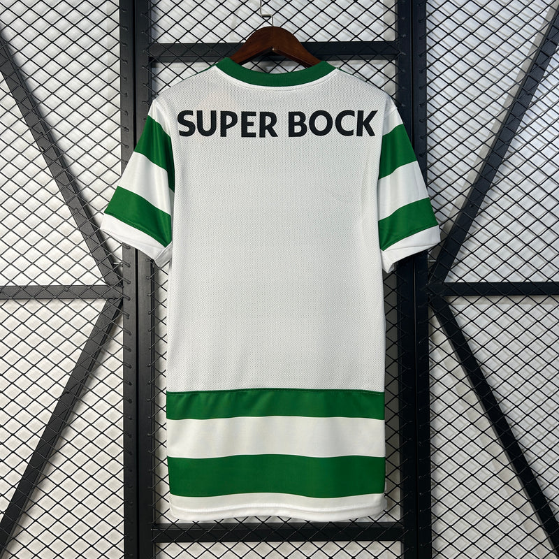 Camisa Sporting Home 25/26 Torcedor Nike Masculina - Verde e Branca