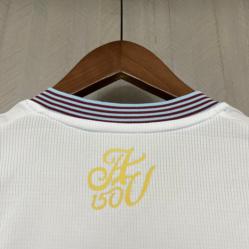 Camisa Aston Villa Away 24/25 s/n° Torcedor Adidas Masculina - Branca