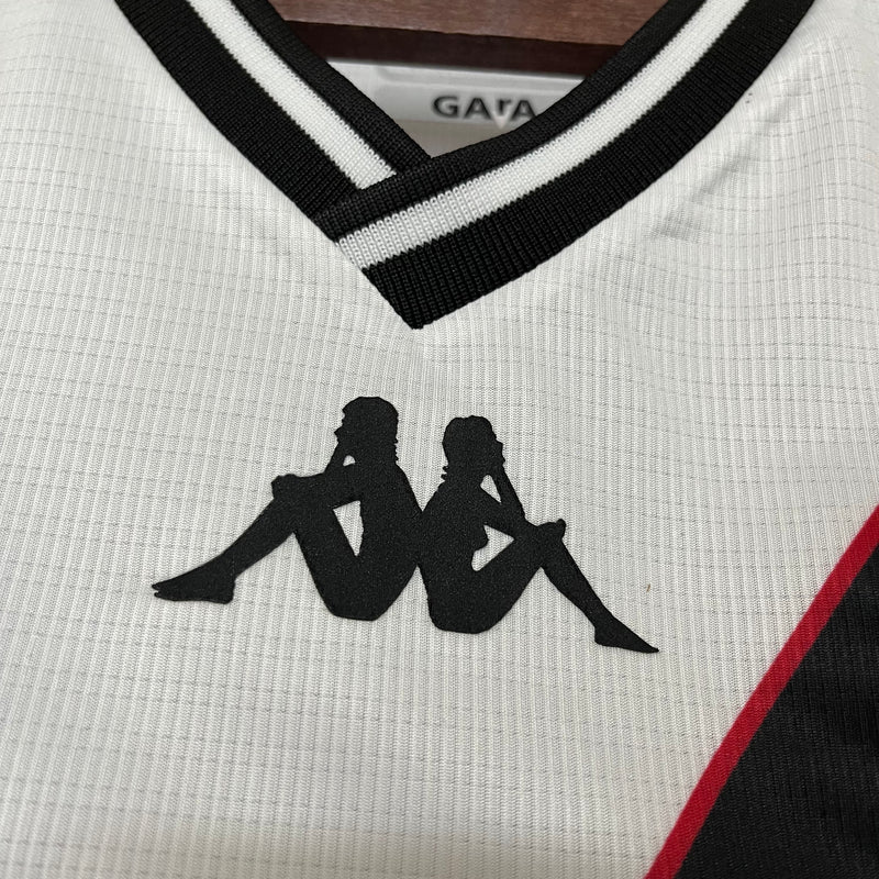 Camisa Vasco Away 24/25 s/n° Torcedor Kappa Masculina - Branca e Preta