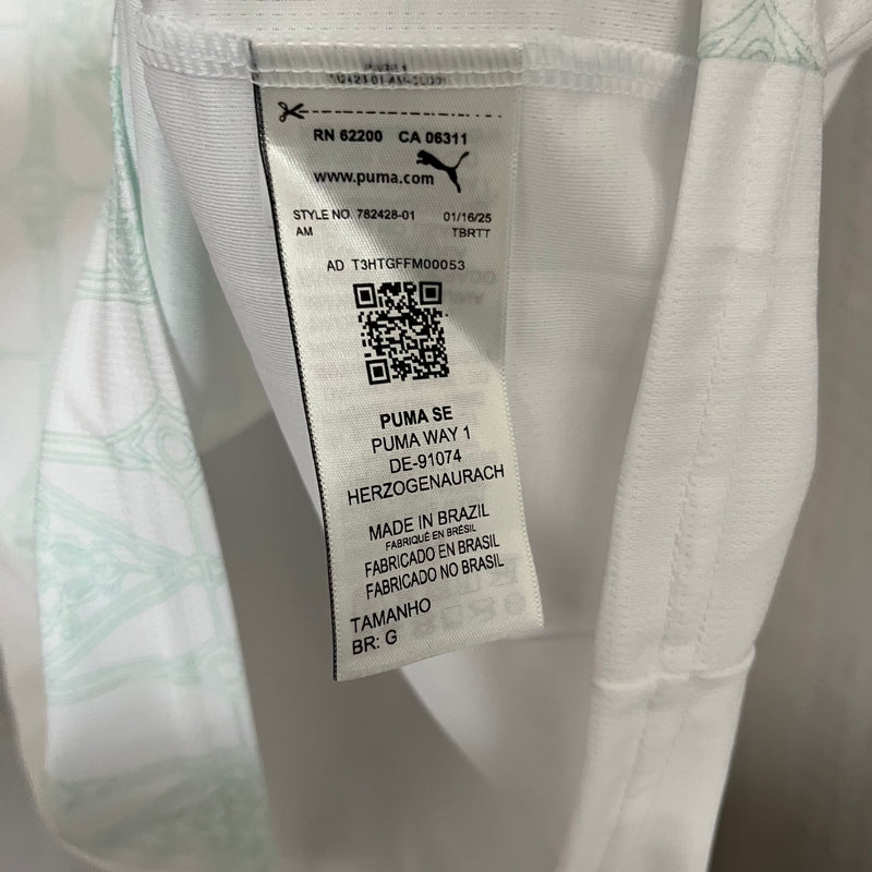 Camisa do Palmeiras Away 24/25 Torcedor Puma Masculina - Branca