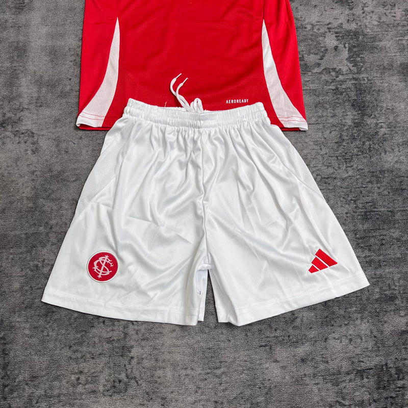 Conjunto Infantil Internacional Home 25/26 Adidas - Vermelha