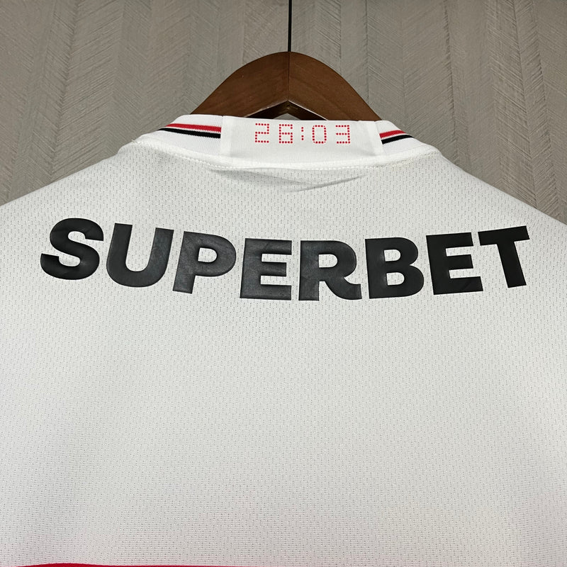 Camisa São Paulo Home 25/26 Torcedor New Balance Masculina - Branca