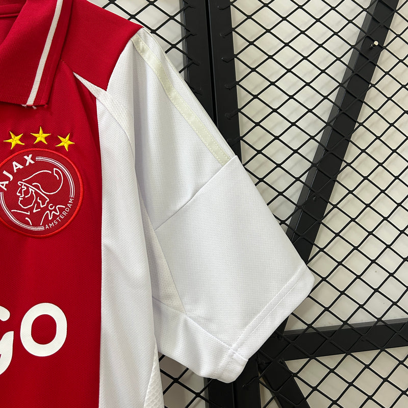 Camisa Ajax Home 24/25 Torcedor Adidas Masculina - Branca