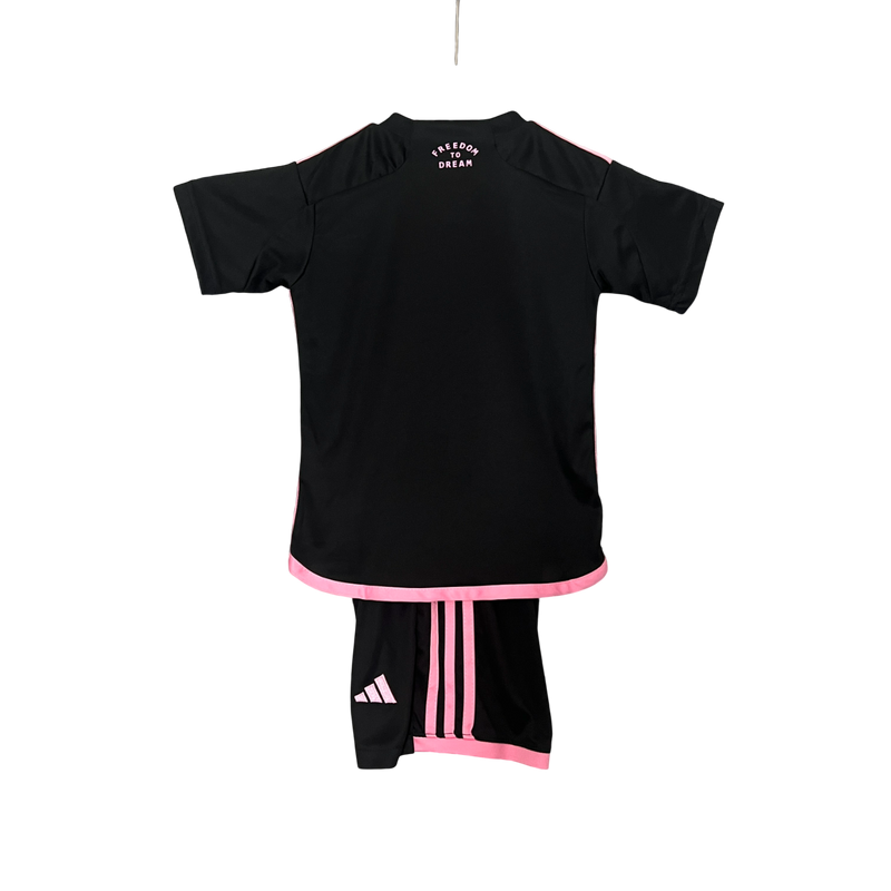Conjunto Infantil Inter Miami Away 24/25 Adidas - Preta