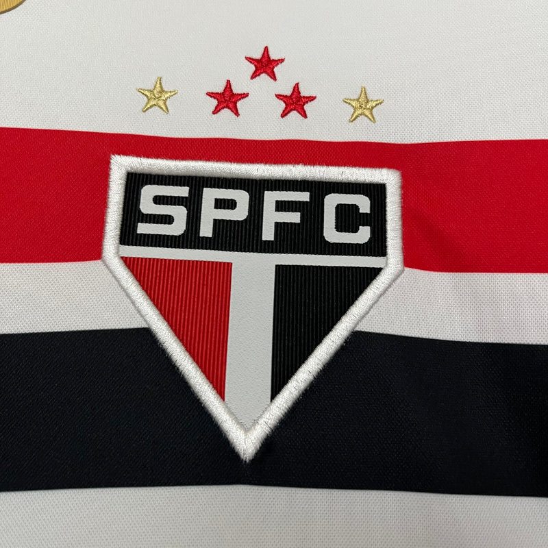 Camisa São Paulo Home 25/26 Torcedor New Balance Feminina - Branca