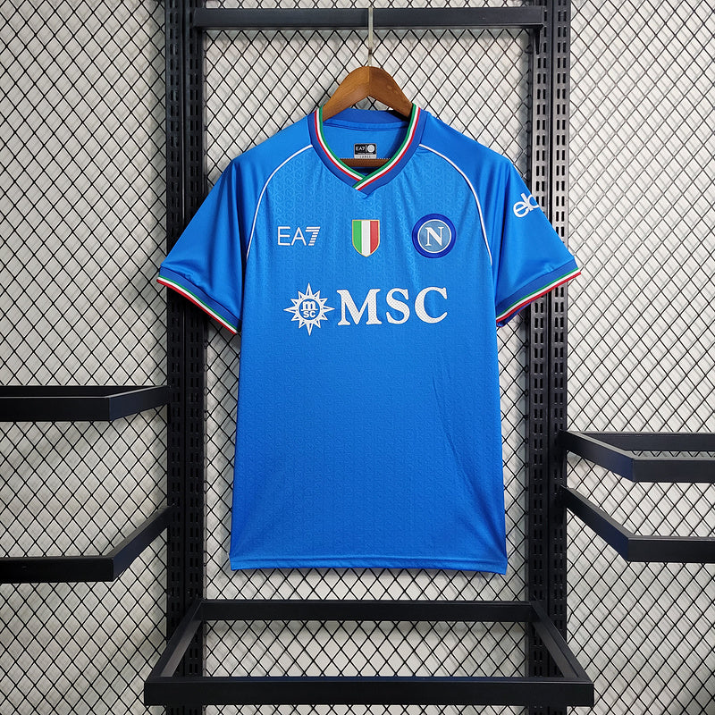 Camisa Napoli Home I 23/24 Kappa - Azul