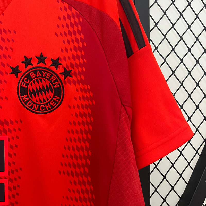 Camisa Bayern de Munique Home 24/25 s/n° Torcedor Adidas Masculino - Vermelho