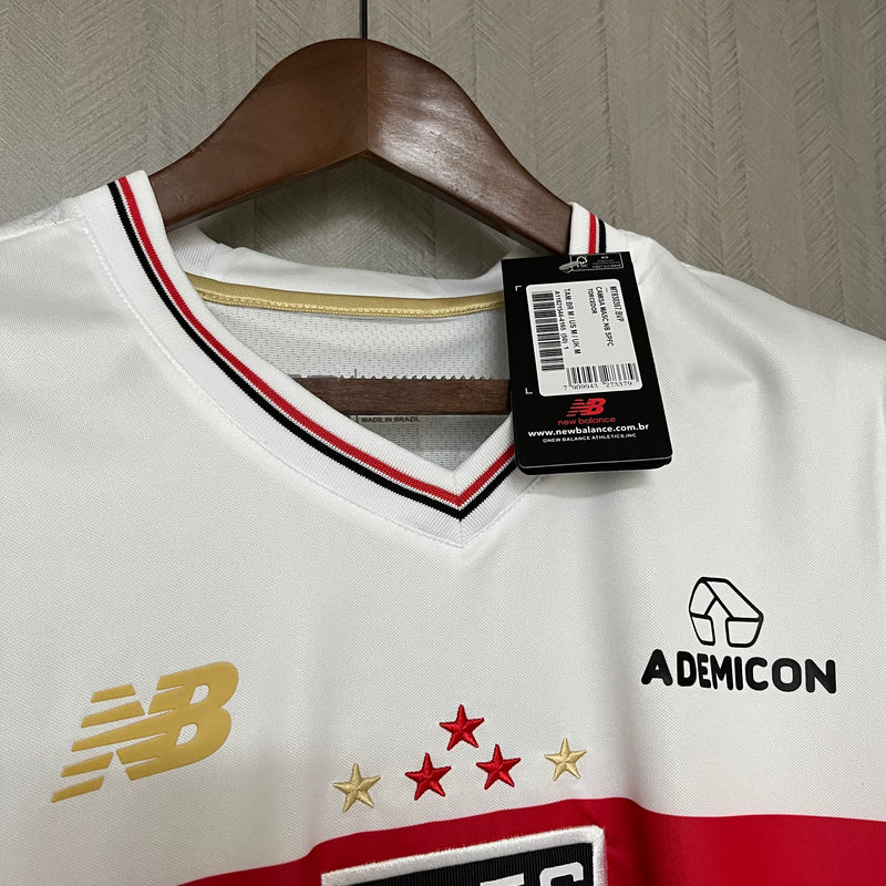 Camisa São Paulo Home 25/26 Torcedor New Balance Masculina - Branca