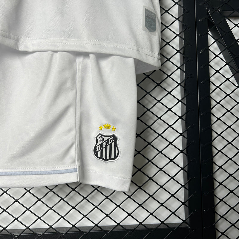 Conjunto Infantil Santos Home 25/26 Umbro - Branca