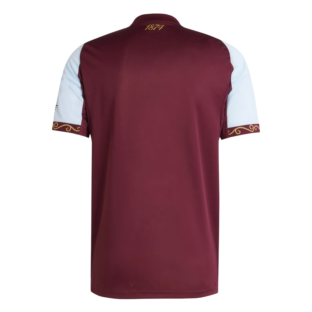 Camisa Aston Villa Home 25/26 Torcedor Adidas Masculina - Vinho