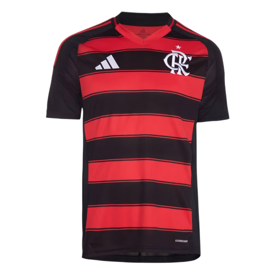 Camisa Flamengo Home 25/26 s/n° Torcedor Adidas Masculina - Vermelha e Preta