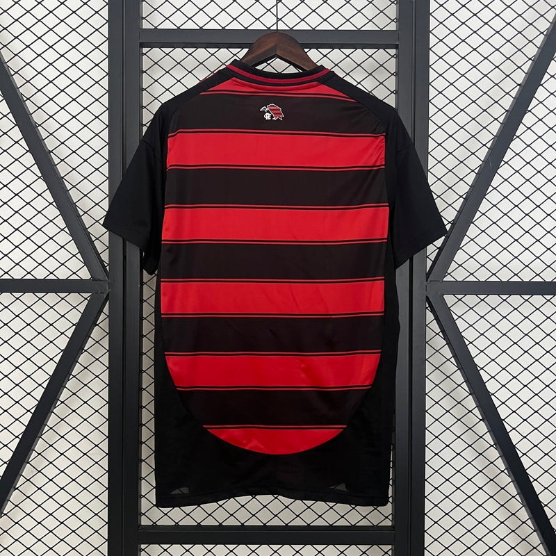 Camisa Flamengo Home 25/26 s/n° Torcedor Adidas Masculina - Vermelha e Preta