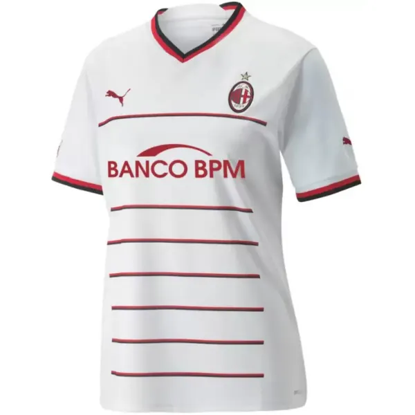 Camisa Milan Away 22/23 s/n° Torcedor Feminina - Branca