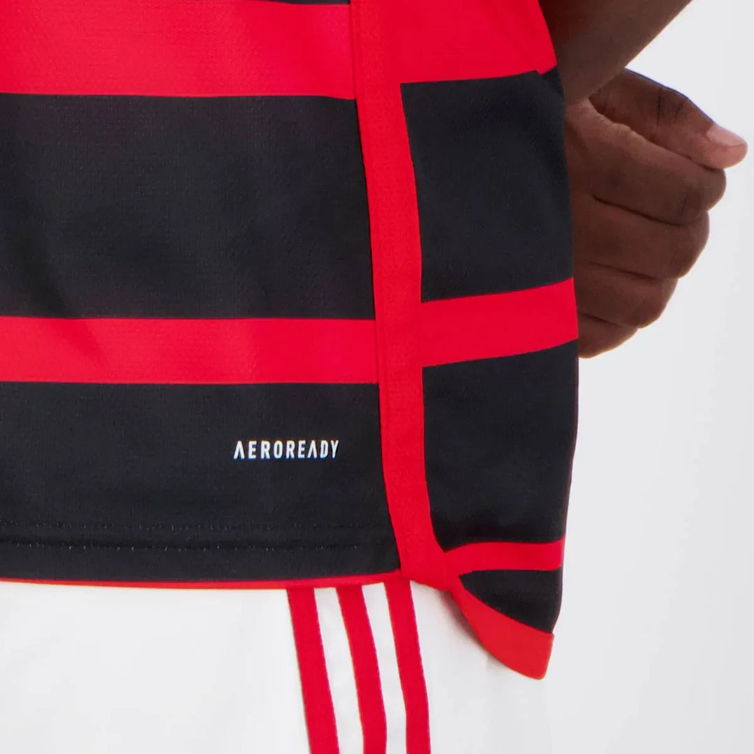 Camisa Flamengo Home 24/25 Torcedor Adidas Masculina - Vermelha e Preta