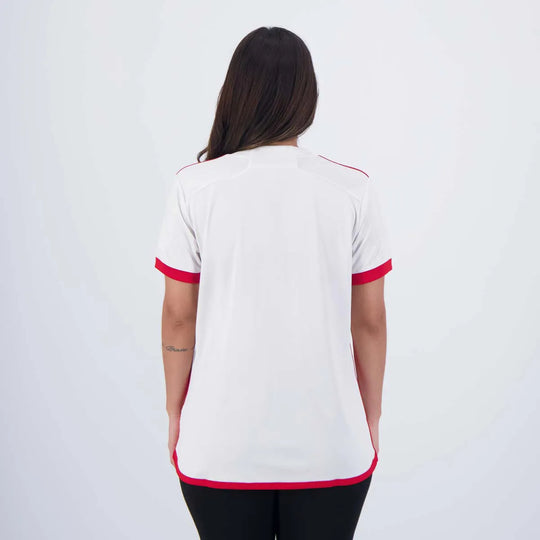 Camisa Flamengo Away 24/25 Torcedor Adidas Feminina - Branca