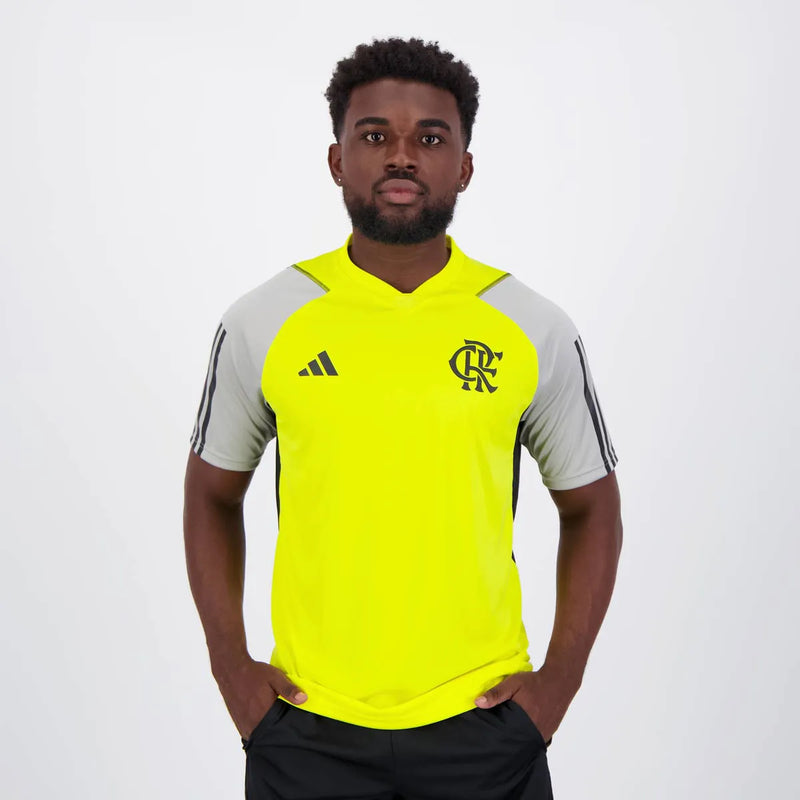 Camisa Flamengo Treino 24/25 Torcedor Adidas Masculina - Amarela