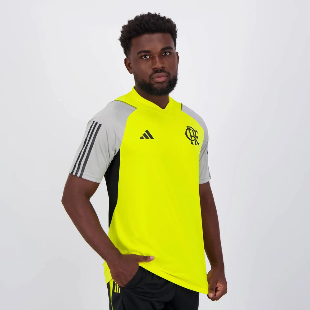 Camisa Flamengo Treino 24/25 Torcedor Adidas Masculina - Amarela