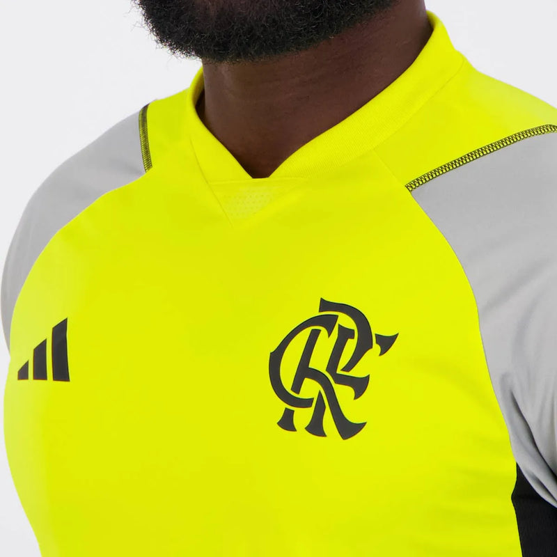 Camisa Flamengo Treino 24/25 Torcedor Adidas Masculina - Amarela