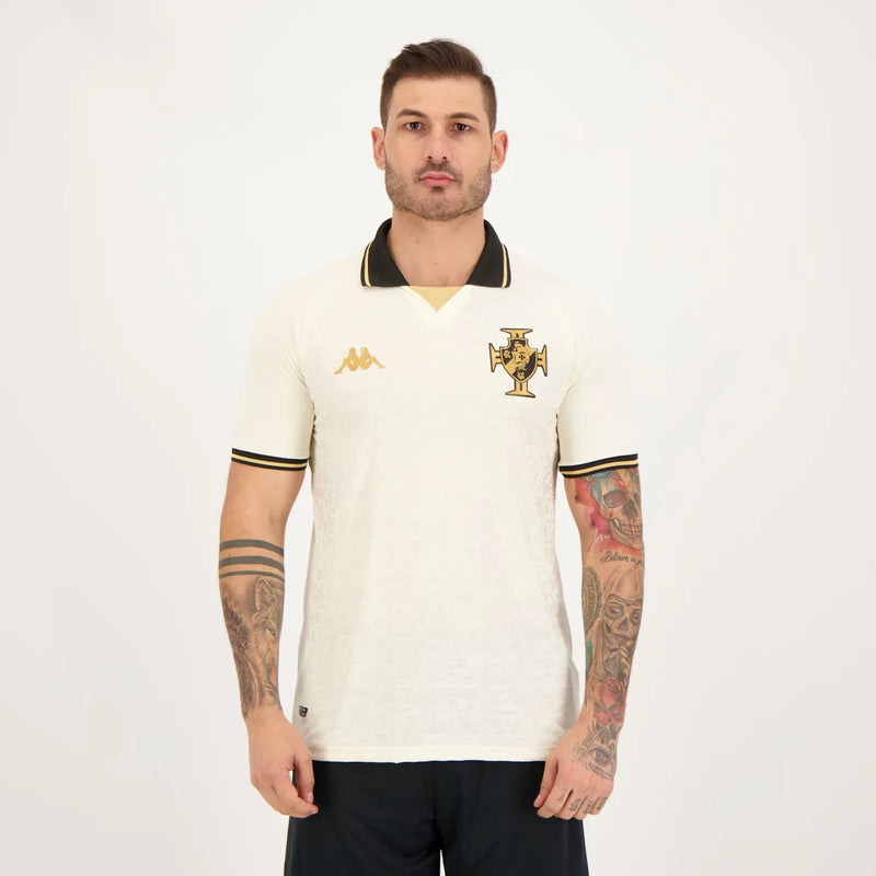 Camisa do Vasco da Gama Third 23/24 s/n Torcedor Masculino - Off White