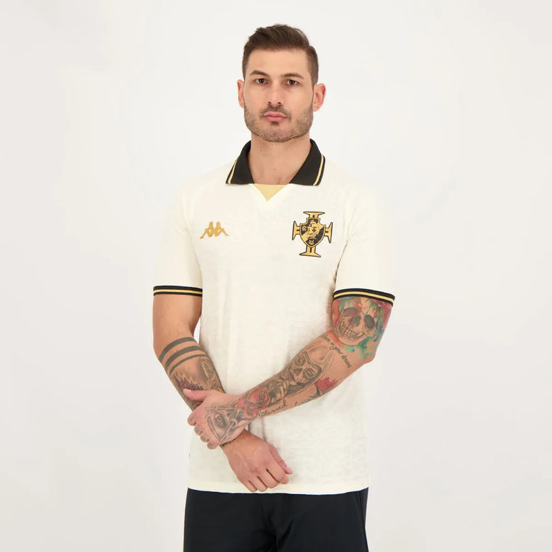 Camisa do Vasco da Gama Third 23/24 s/n Torcedor Masculino - Off White