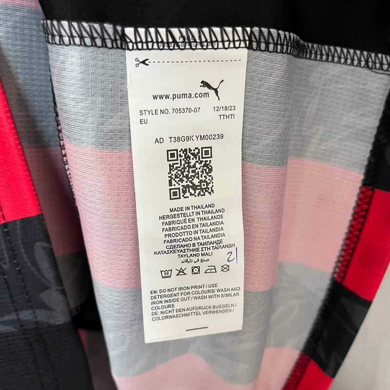 Camisa AC Milan Home 25/26 Torcedor Masculina - Preta e Vermelha