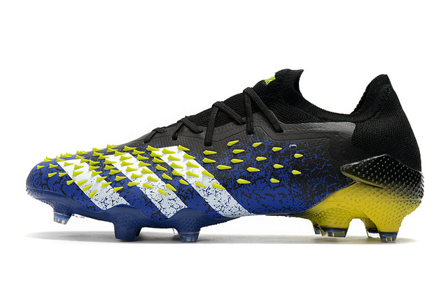 Chuteira Campo Adidas Predator Freak .1 Black/Blue/Yellow - Low