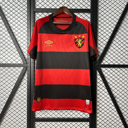 Camisa Sport Recife Home 25/26 Torcedor Umbro Masculina - Vermelha e Preta