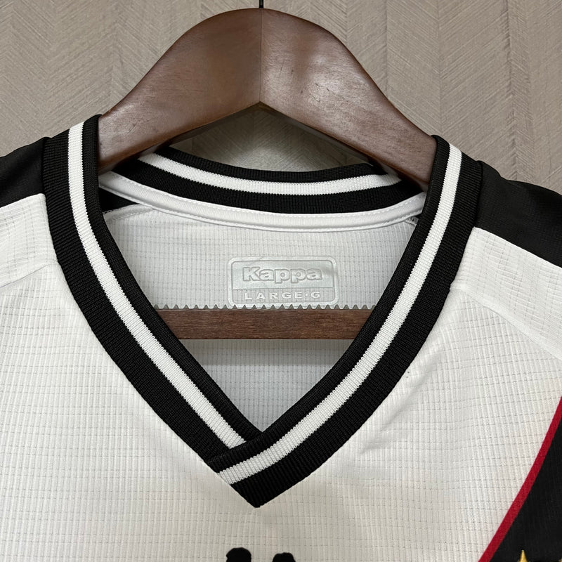 Camisa Vasco Away 24/25 s/n° Torcedor Kappa Masculina - Branca e Preta