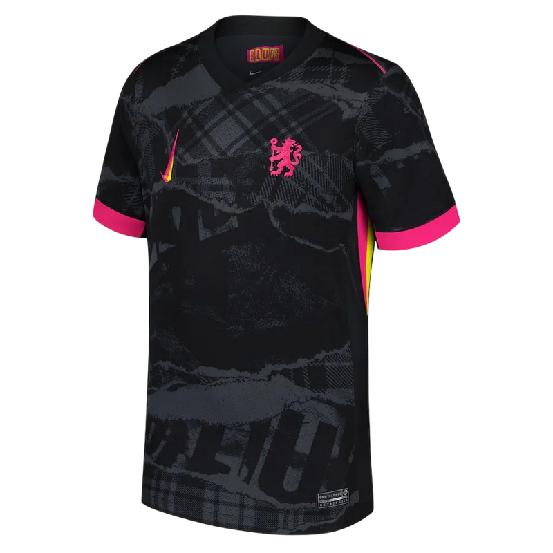 Camisa Chelsea Third 24/25 - Torcedor Nike Masculina - Preta e Roxa