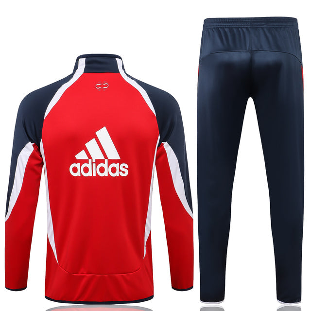 Conjunto Bayern de Munique 21/22 Vermelha e Azul - Adidas - Com Fecho