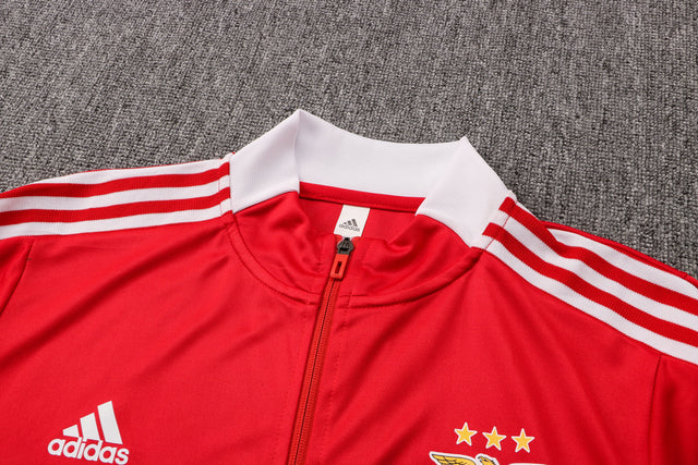 Conjunto Benfica 21/22 Vermelha - Adidas - Com Fecho