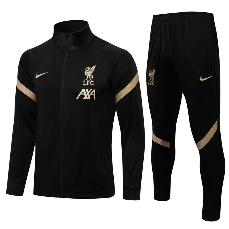 Conjunto Liverpool 21/22 Preto - Nike - Com Fecho