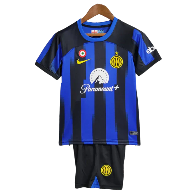 Conjunto Infantil Inter de Milão Home 23/24 - Azul e Preto