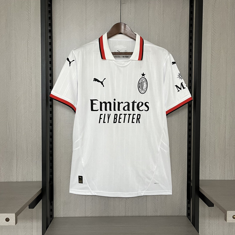 Camisa AC Milan Away 24/25 Torcedor Puma Masculina - Branca