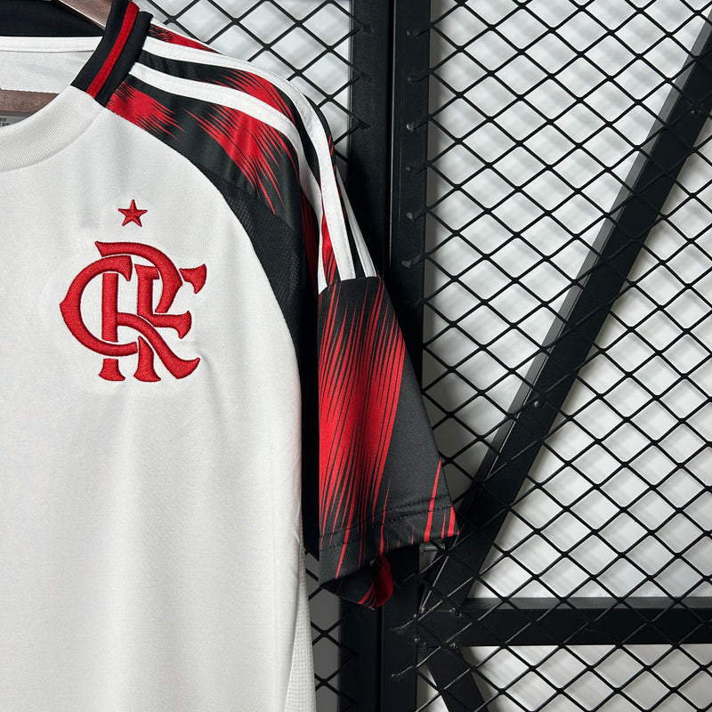 Camisa Flamengo Away 25/26 s/n° Torcedor Adidas Masculina - Branca
