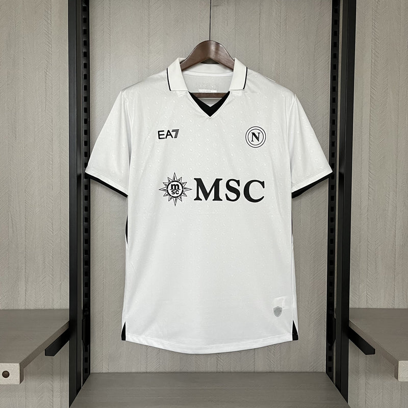 Camisa Napoli Away 24/25 Torcedor EA7 Masculina - Branca