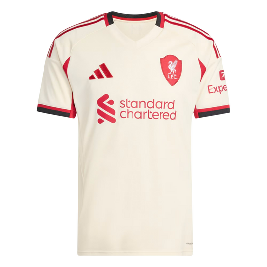 Camisa Liverpool Away 25/26 Torcedor Adidas Masculina - Bege