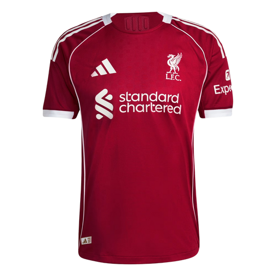 Camisa Liverpool Home 25/26 Jogador Adidas Masculina - Vermelha