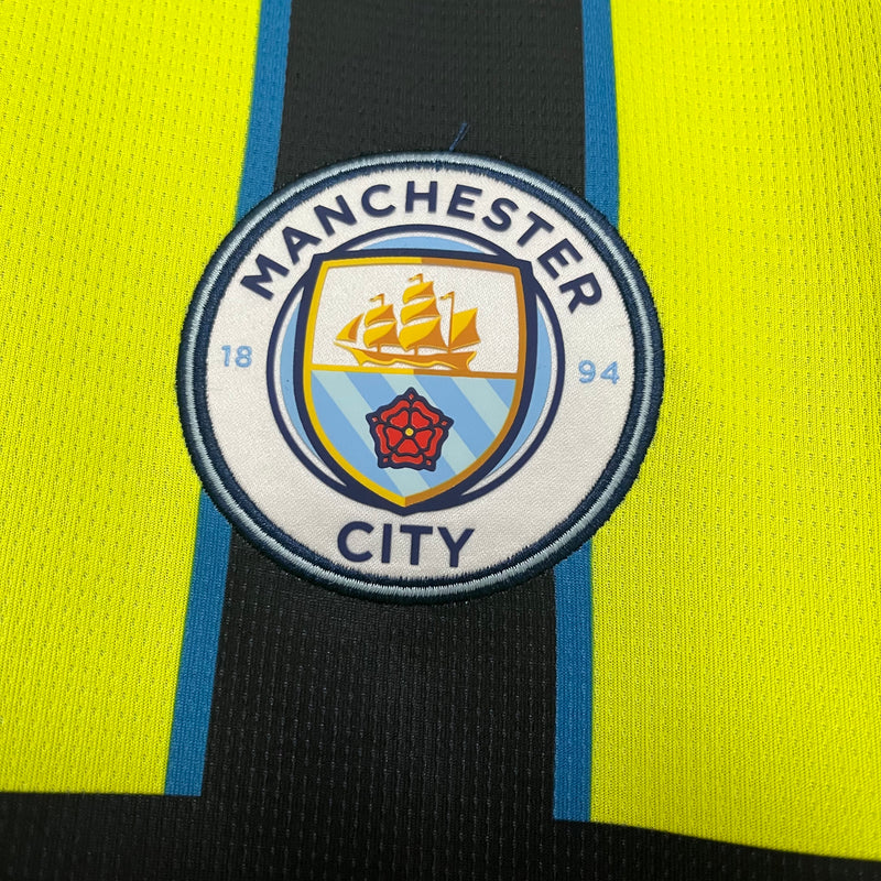 Camisa Manchester City Away 24/25 Torcedor Puma Masculina - Azul e Amarela
