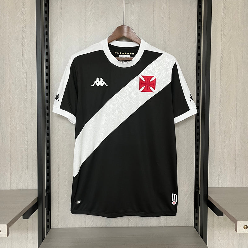 Camisa Vasco Home 24/25 s/n° Torcedor Kappa Masculina - Preta e Branca