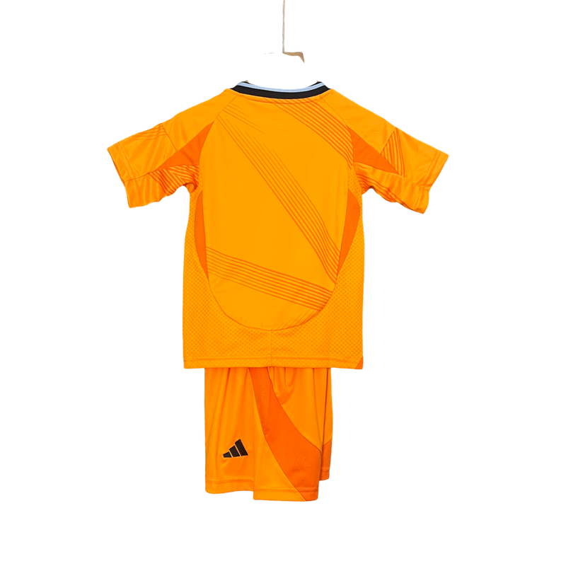 Conjunto Infantil Real Madrid Away 24/25 Adidas - Laranja