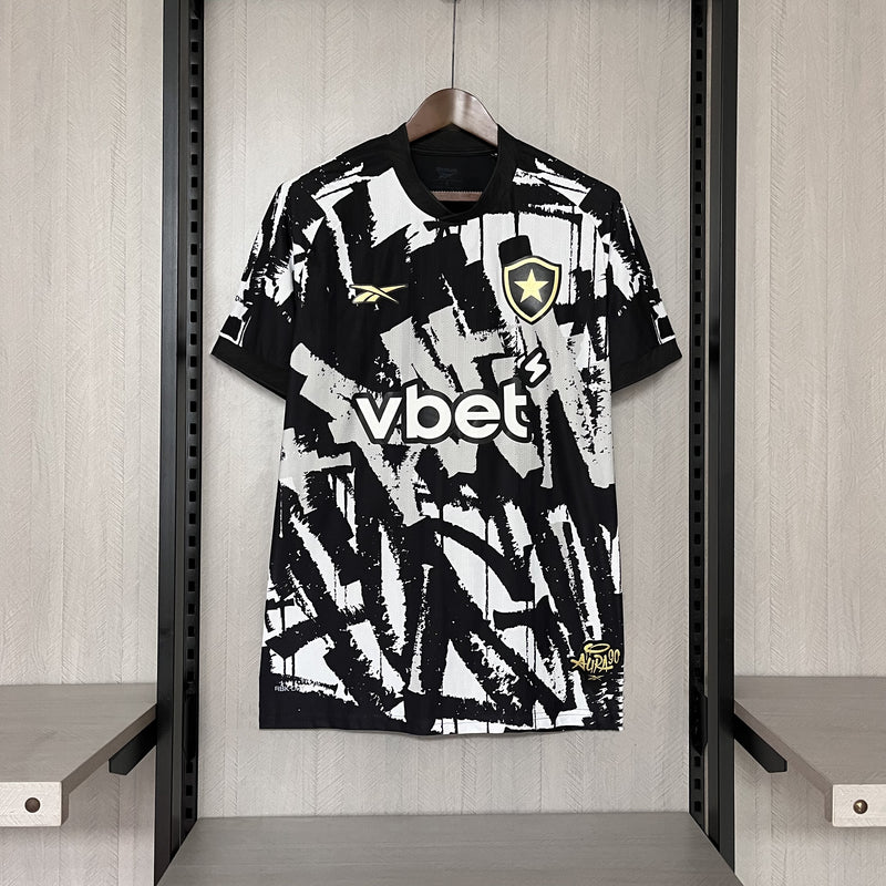 Camisa Botafogo Fourth 25/26 s/n° Torcedor Reebok Masculina - Branca e Preta (Cópia)