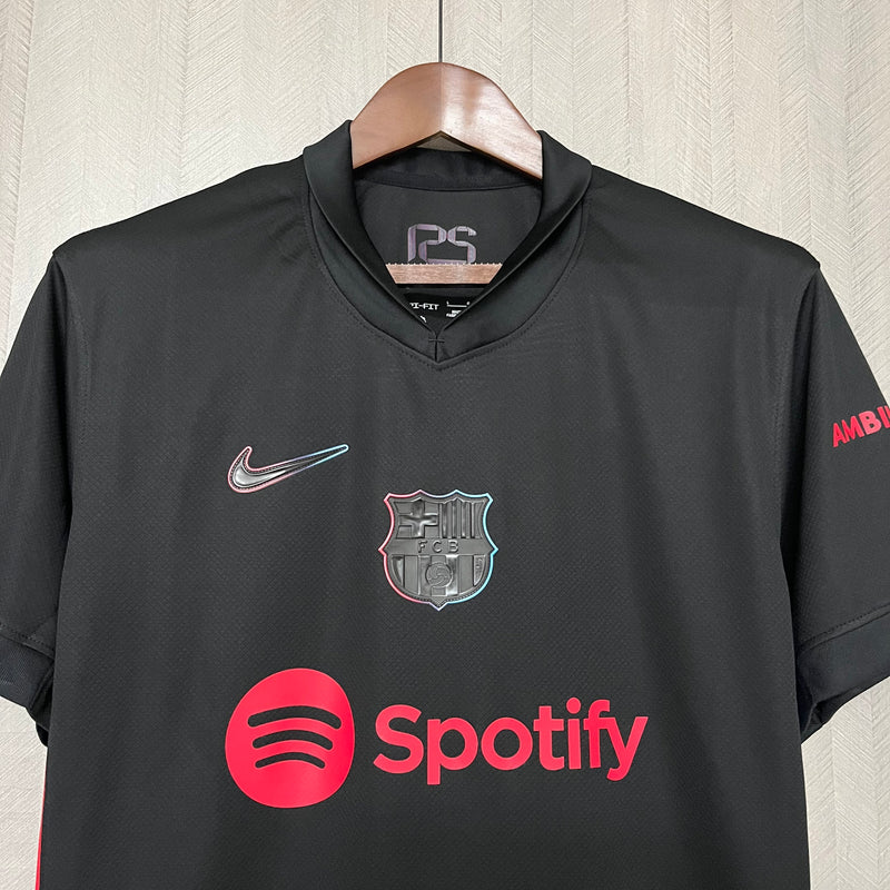 Camisa Barcelona Away 24/25 s/n° Torcedor Masculino - Preto