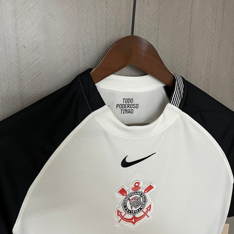Camisa Corinthians Home 25/26 Torcedor Nike Feminina - Branca