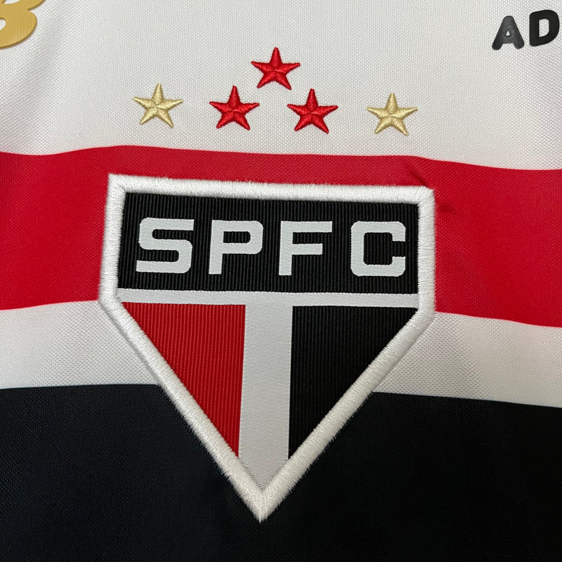 Camisa São Paulo Home 25/26 Torcedor New Balance Masculina - Branca