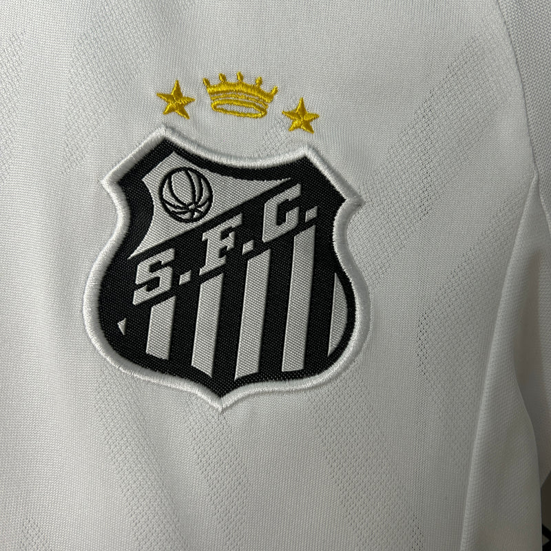 Conjunto Infantil Santos Home 25/26 Umbro - Branca