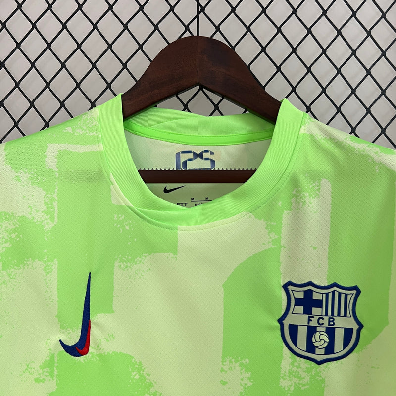 Camisa Barcelona Third 24/25 s/n° Torcedor Masculino - Verde e Branco
